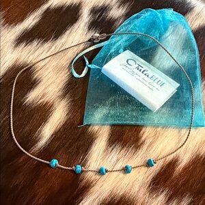 Turquoise to stone beaded Necklace by Tula blue